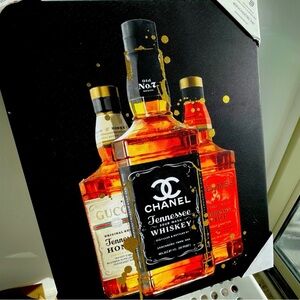 Luxury Designer Bottles Wall Art Decor